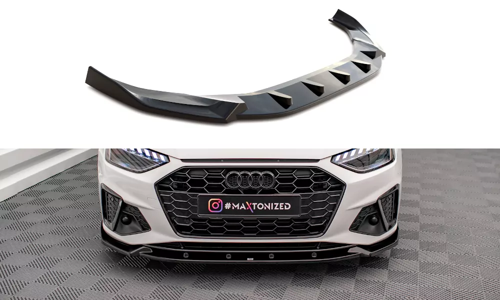 Street+ Spoilerlippe Front Ansatz V.1 Passend Für Audi A4 S-Line / S4 B9 Facelift 
