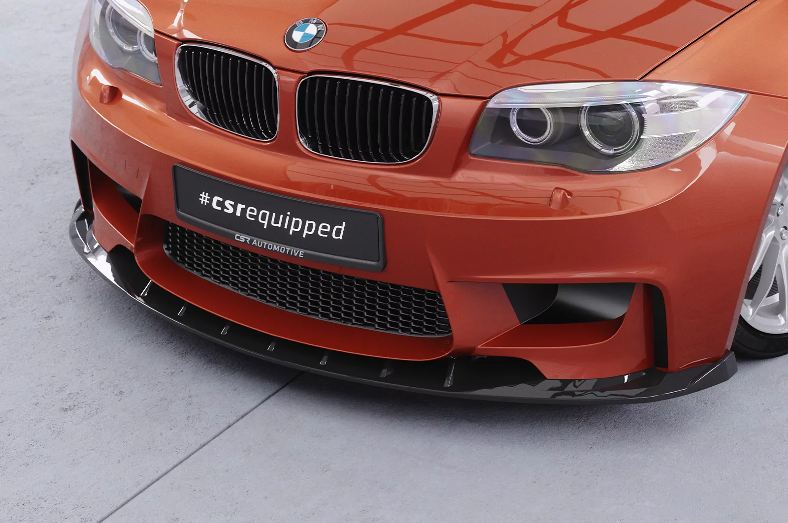 Cup-Spoilerlippe mit ABE für BMW M1 E82 Coupe CSL471 Strukturiert (schwarz matt)