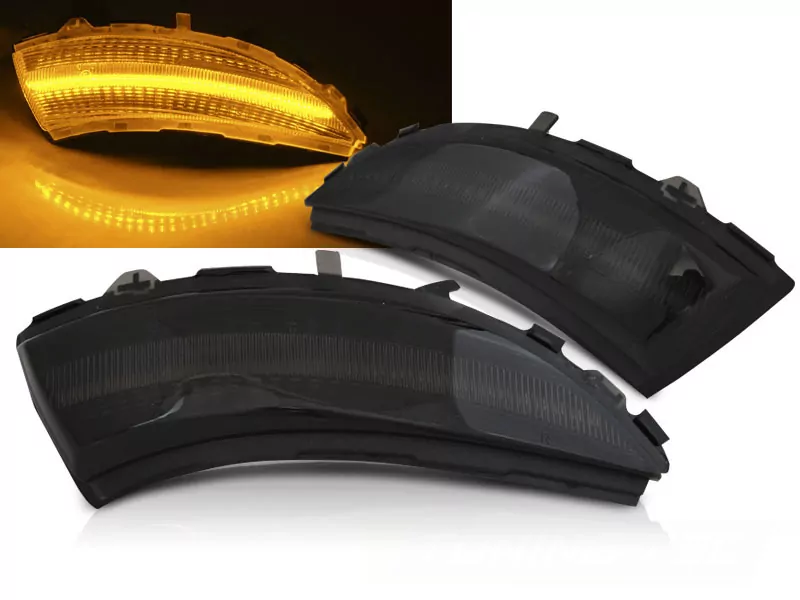 Indicator In The Mirror Smoke Led Seq Fits Renault Clio Iv 12-16