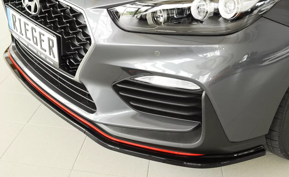 Rieger Spoilerschwert glanz schwarz für Hyundai i30 N  (PDE) 5-tür. (Schrägheck) 07.17-12.20 (bis Facelift)