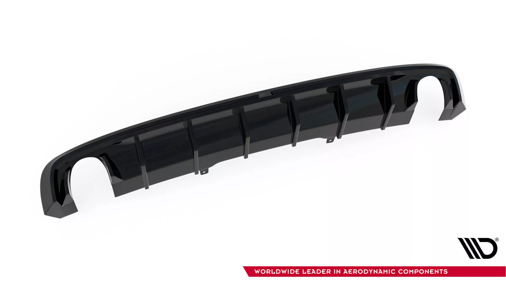 Diffusor Heck Ansatz Für Audi A4 S-line B9  (Version Mit Einzel-Auspuffendrohren Beidseitig)