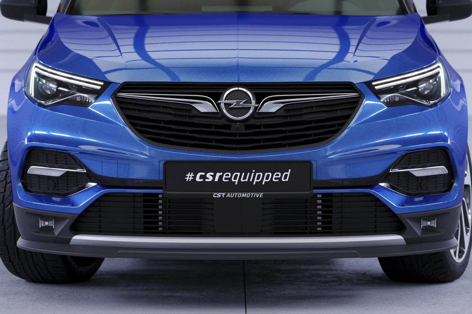 Cup-Spoilerlippe mit ABE für Opel Grandland X CSL441 Schwarz Strukturiert