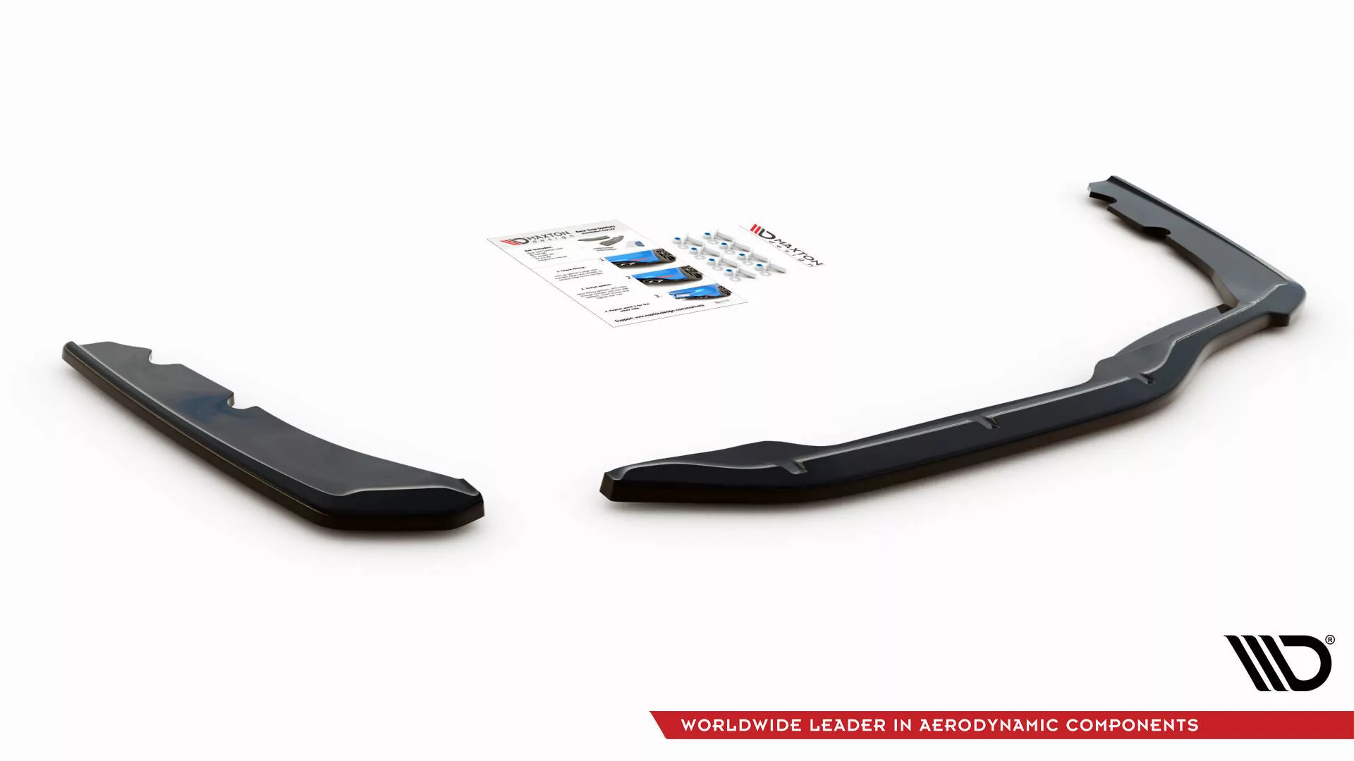 Heck Ansatz Flaps Diffusor Für BMW 2 Gran Coupe M-Paket F44 Schwarz Hochglanz
