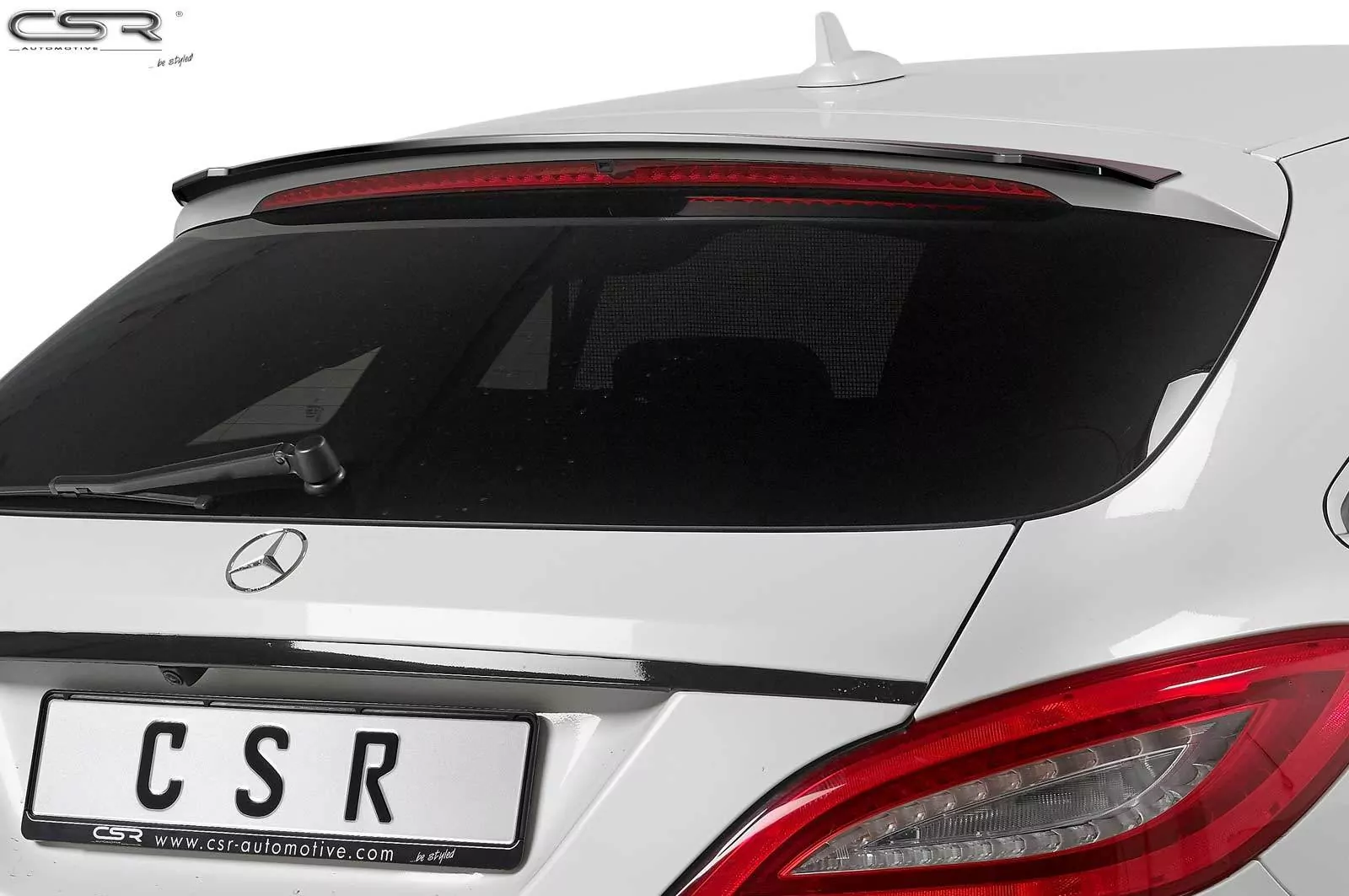 Heckflügel mit ABE für Mercedes Benz CLS X218 AMG-Line HF688 Strukturiert (schwarz matt)