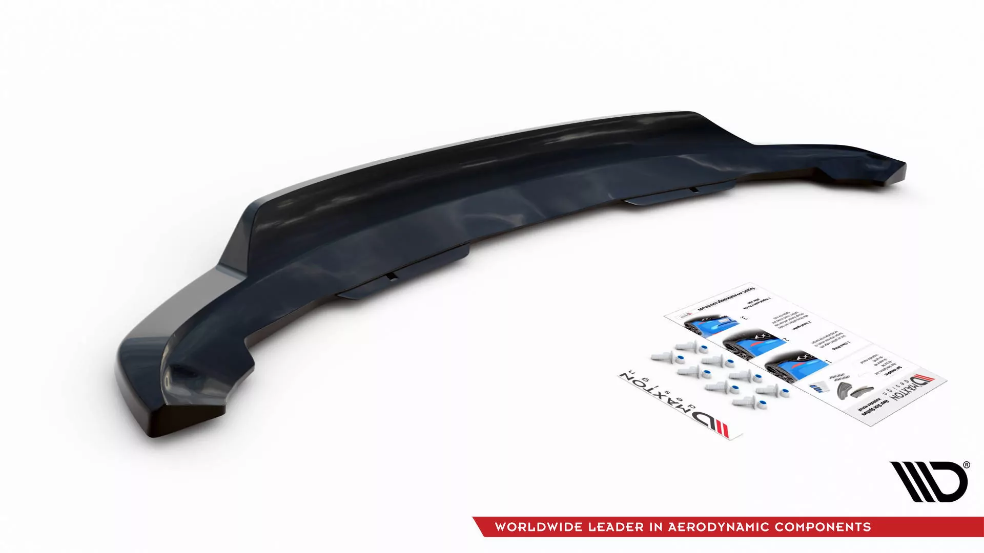 Hinten Splitter (mit Einem Vertikalem Balken) BMW I3 Mk1 Facelift Schwarz Hochglanz