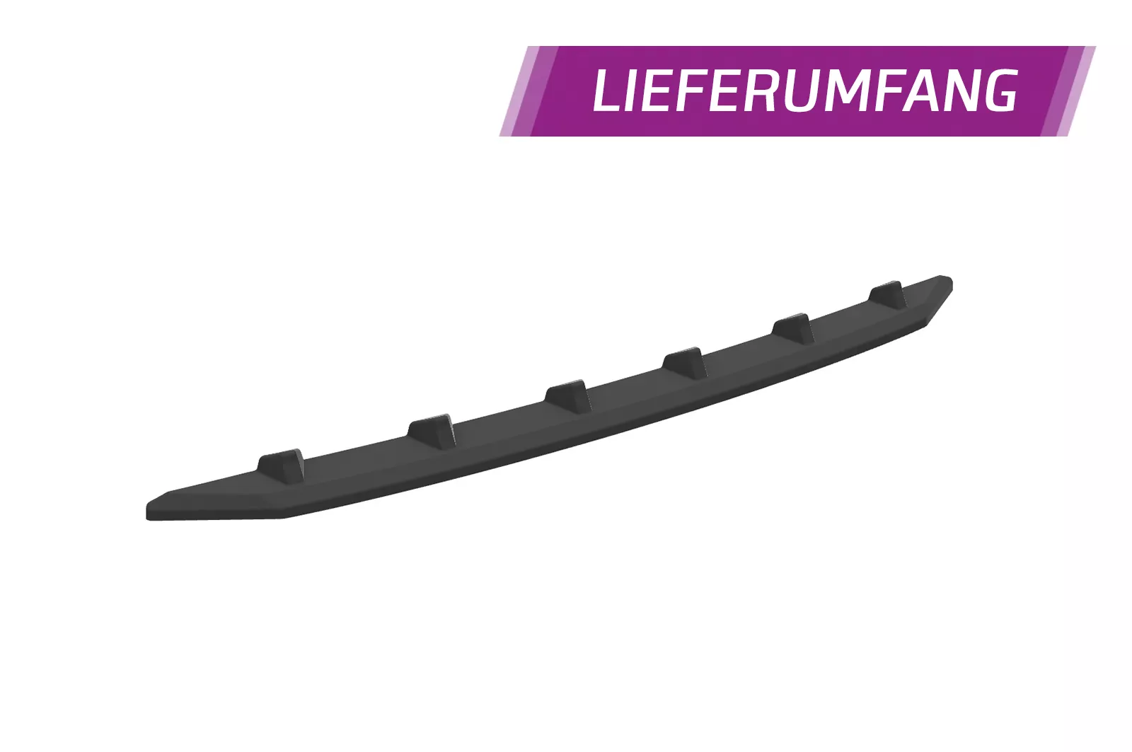 Cup-Spoilerlippe mit ABE für Audi Q5 (FY/FYT) S-Line / SQ5 (FY) CSL689 Schwarz Strukturiert