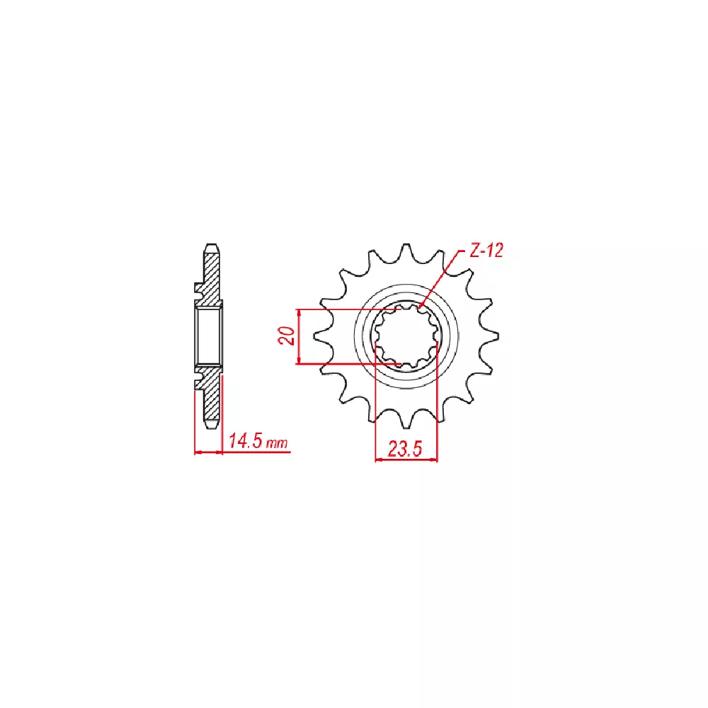 Enuma Kettensatz 520 MVXZ-2 für CF Moto 650 NK 650 GT ´20- und 650 MT ´15-´21 Farbe Gold
