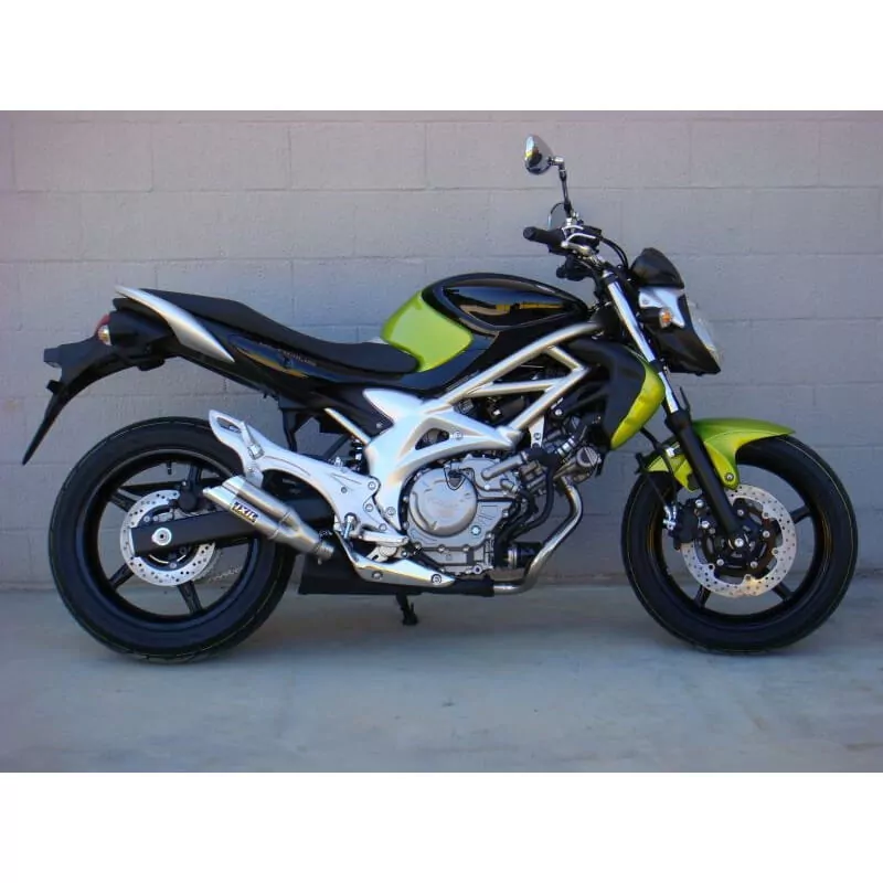 IXIL Dual Hyperlow L2X Silencer Stainless Steel / Aluminium polished - Suzuki SFV 650 Gladius - XS8358V