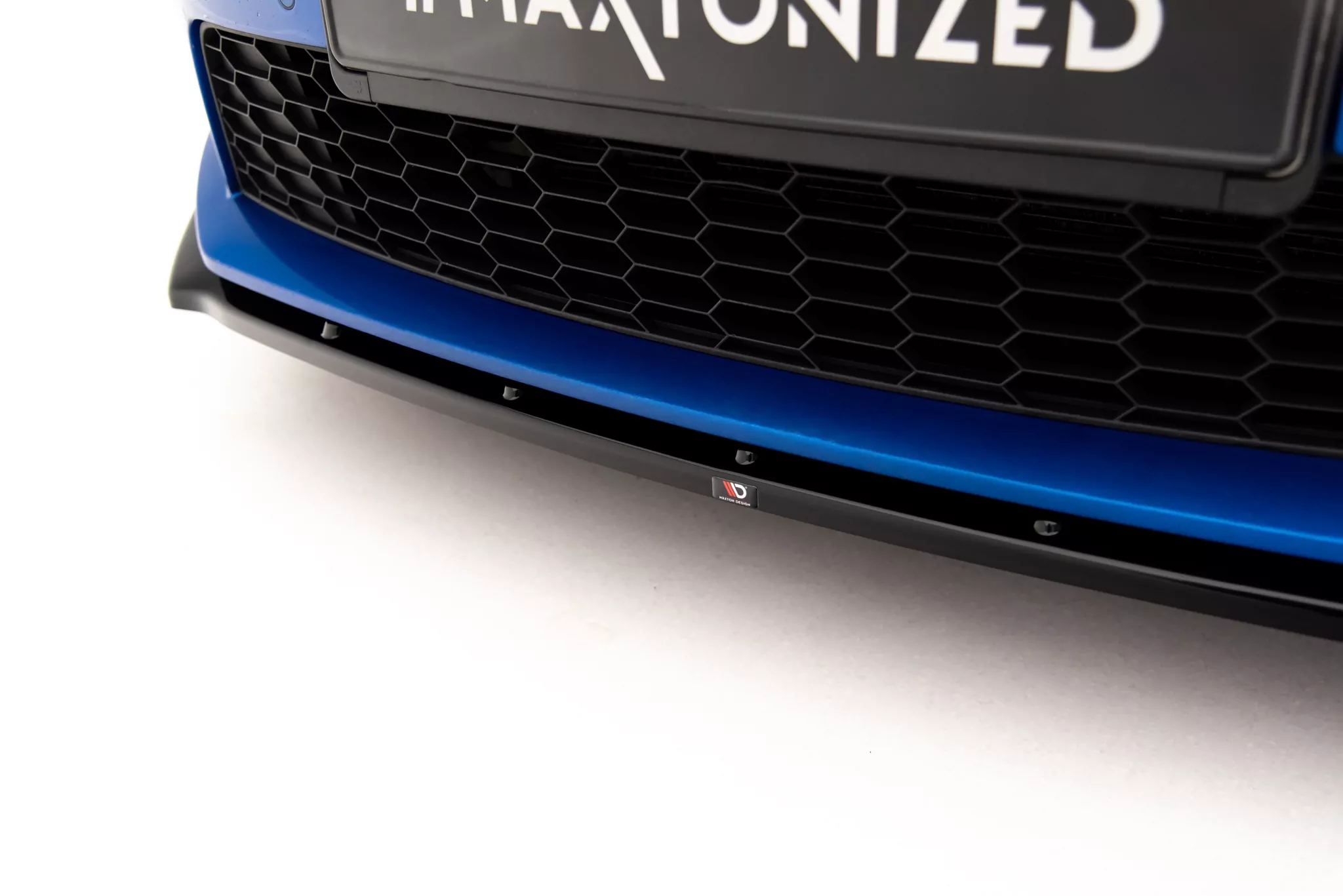 Front Ansatz V.1 Für Skoda Octavia RS Mk3 Schwarz Hochglanz