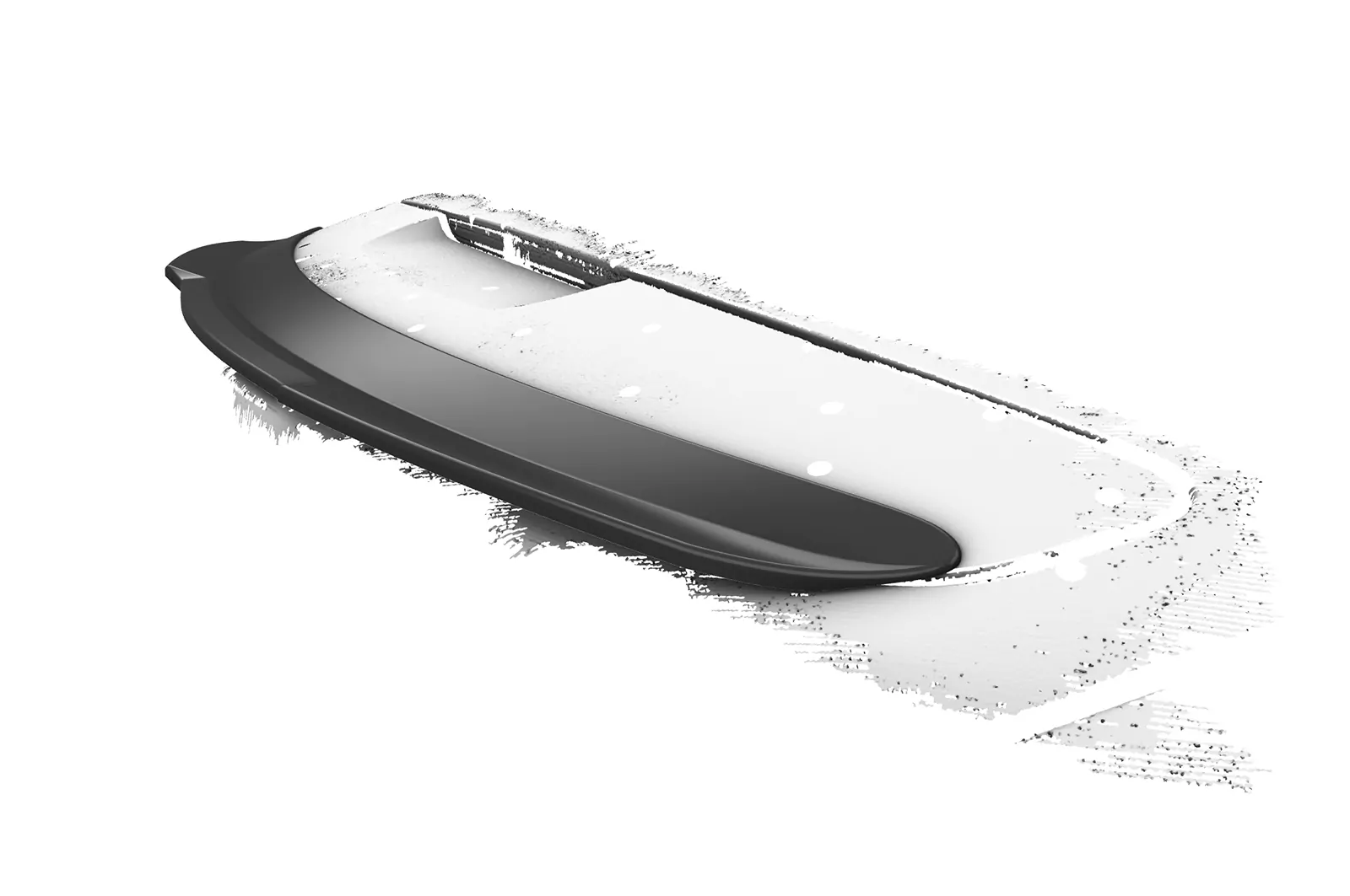 Heckflügel mit ABE für Mercedes Benz SLS AMG (C197/R197) HF746 Schwarz Strukturiert