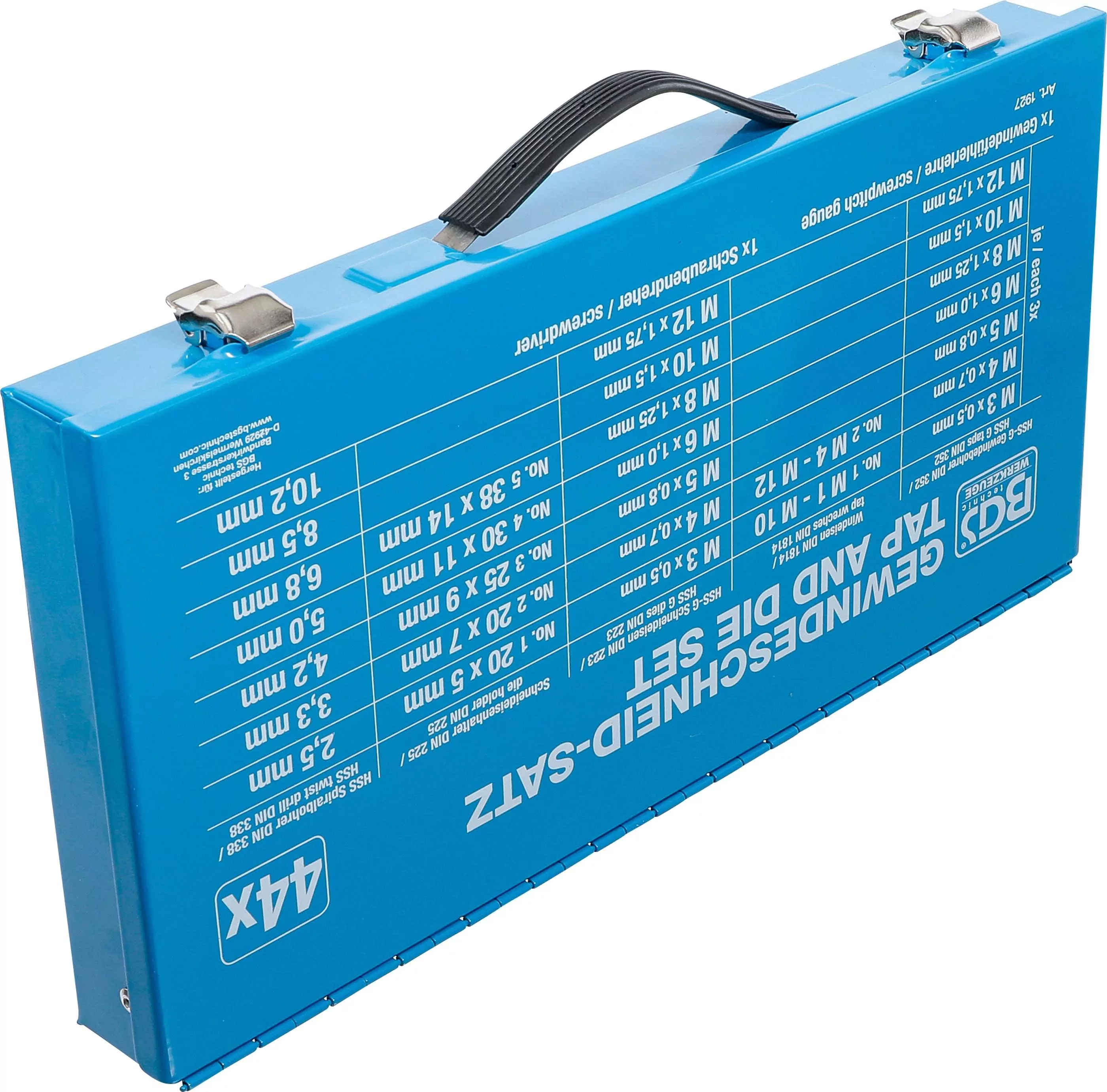 Gewindeschneid-Satz | M3 - M12 | 44-tlg.