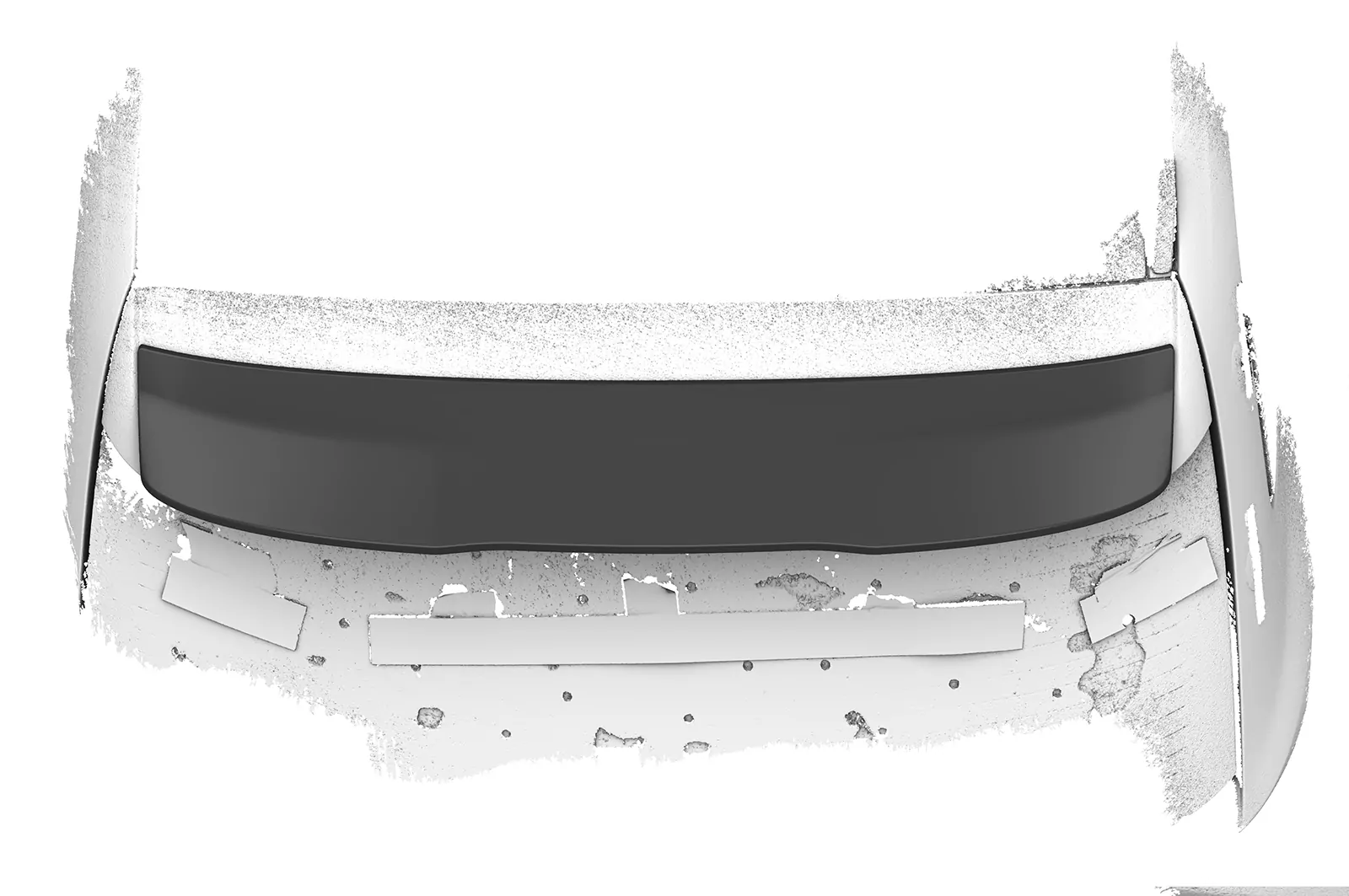 Heckflügel mit ABE für BMW M3 G81 Competition HF122 Schwarz Strukturiert