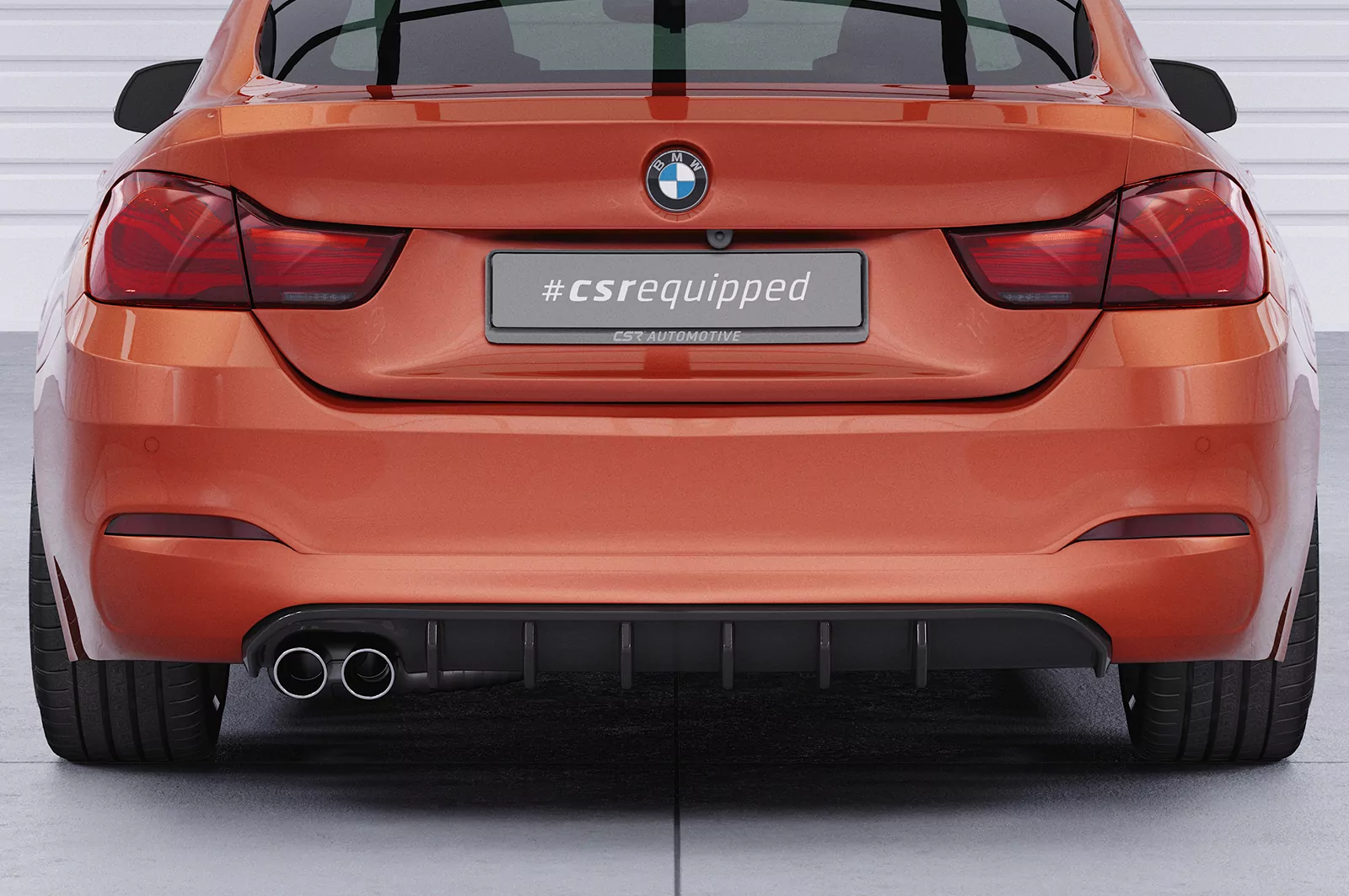 Heckansatz für BMW 4er (F36) Grand Coupe HA479 Schwarz Strukturiert