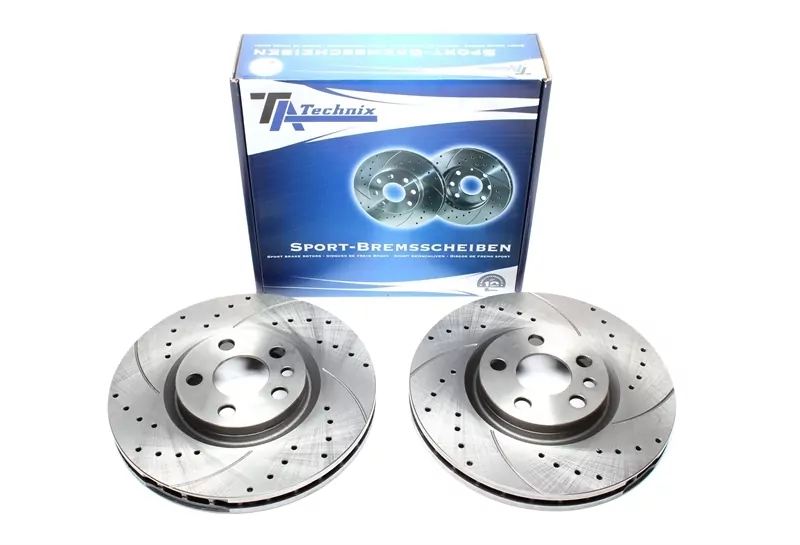 TA Technix Sport Bremsscheiben Satz Vorderachse passend für Citroën C8 / Jumpy/Kasten/Pritsche / Fiat Scudo / Ulysse / Lancia Phedra / Peugeot Expert / Expert Kasten / Expert Pritsche / 807