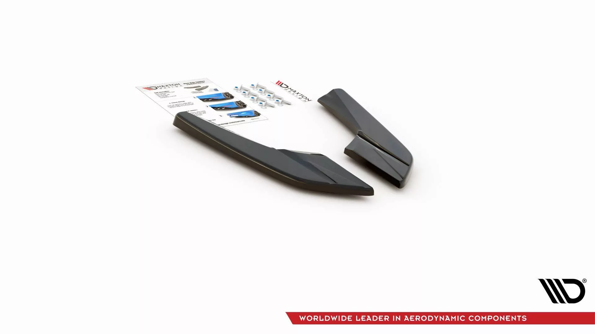 Heck Ansatz Flaps Diffusor Passend Für V.2 Audi S3 Limousine 8V Facelift Schwarz Hochglanz