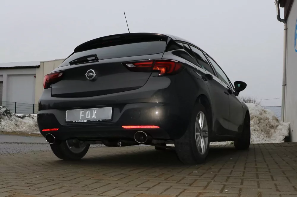 Opel Astra K Schrägheck  Endschalldämpfer quer Ausgang rechts/links - 129x106 Typ 32 rechts/links