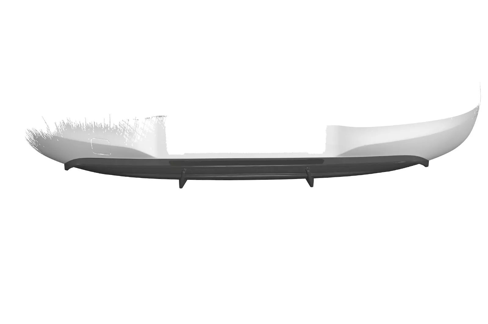 Heckansatz für Opel Corsa E HA274 Strukturiert (schwarz matt)