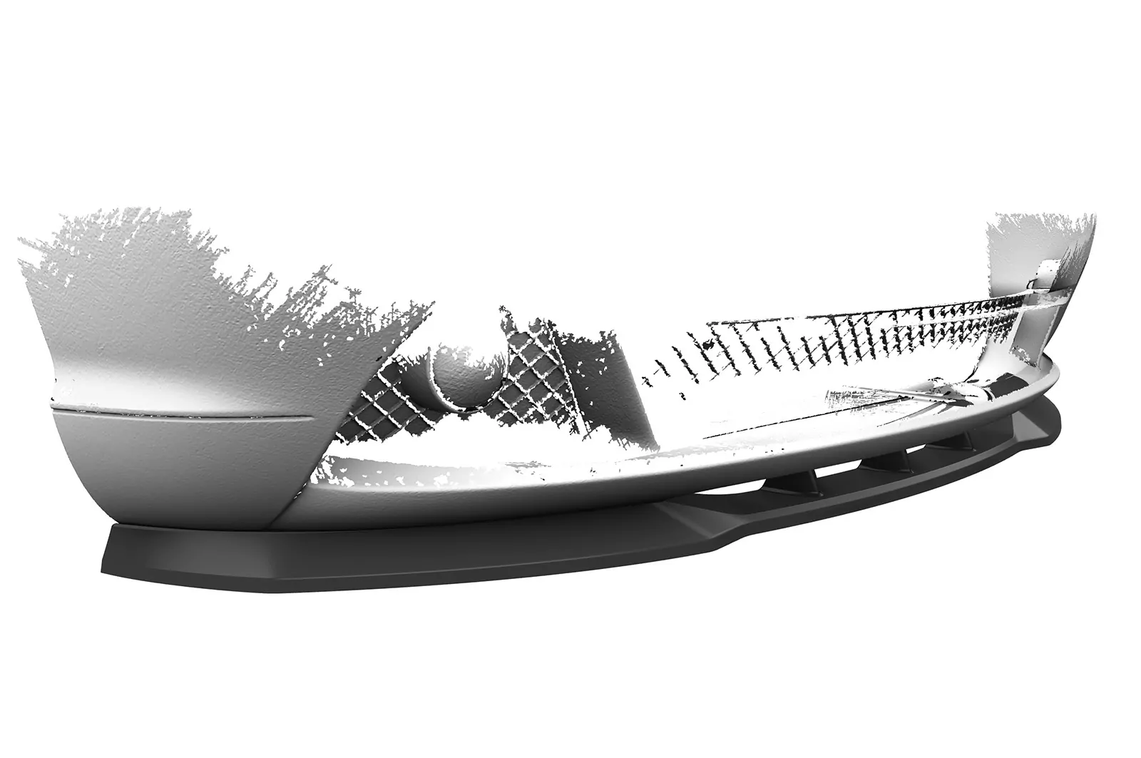 Cup-Spoilerlippe mit ABE für BMW 3er E46 Coupe / Cabrio CSL073-M Carbon Look (matt)