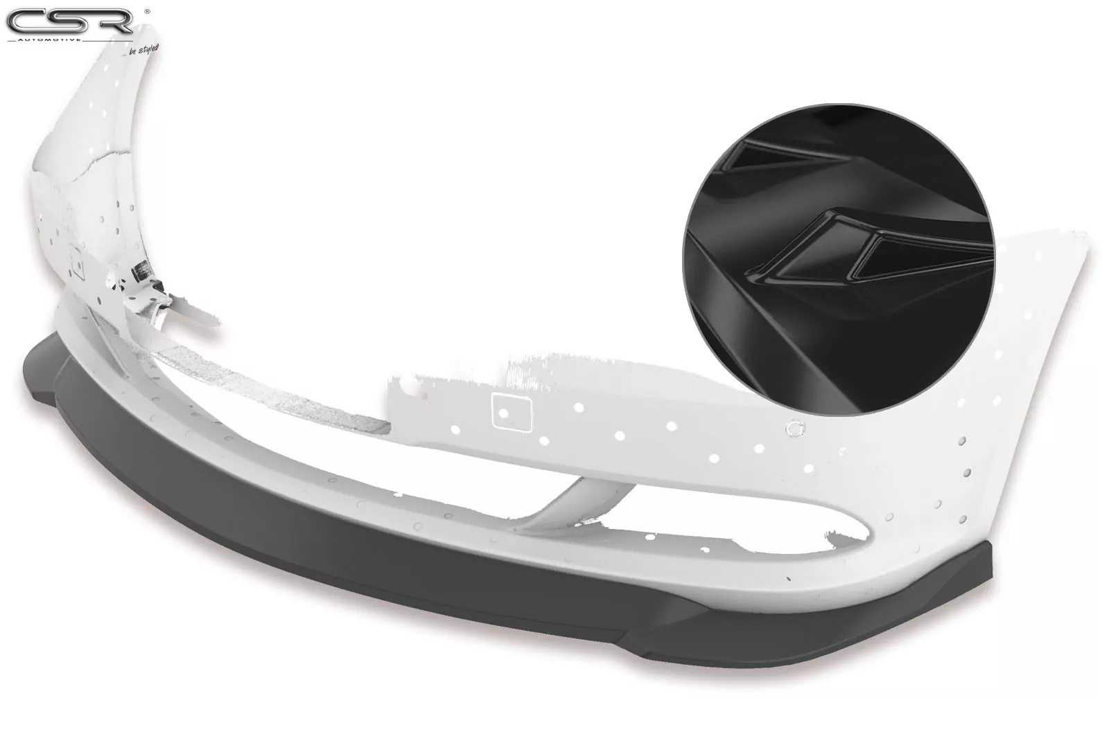 Cup-Spoilerlippe glänzend mit ABE für BMW 6er E63/E64 LCI Glossy Schwarz CSL329-G