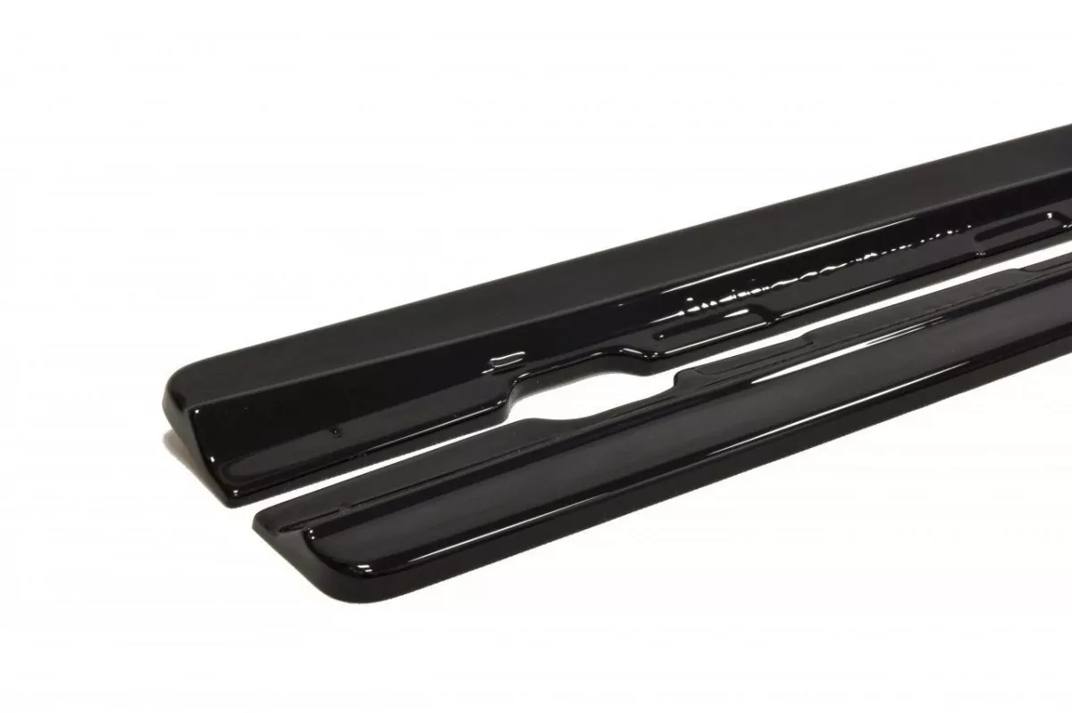 Seitenschweller Ansatz Passend Für Passend Für CHEVROLET CAMARO V SS - US, EU VERSION (vor FL) Schwarz Hochglanz Schwarz Hochglanz