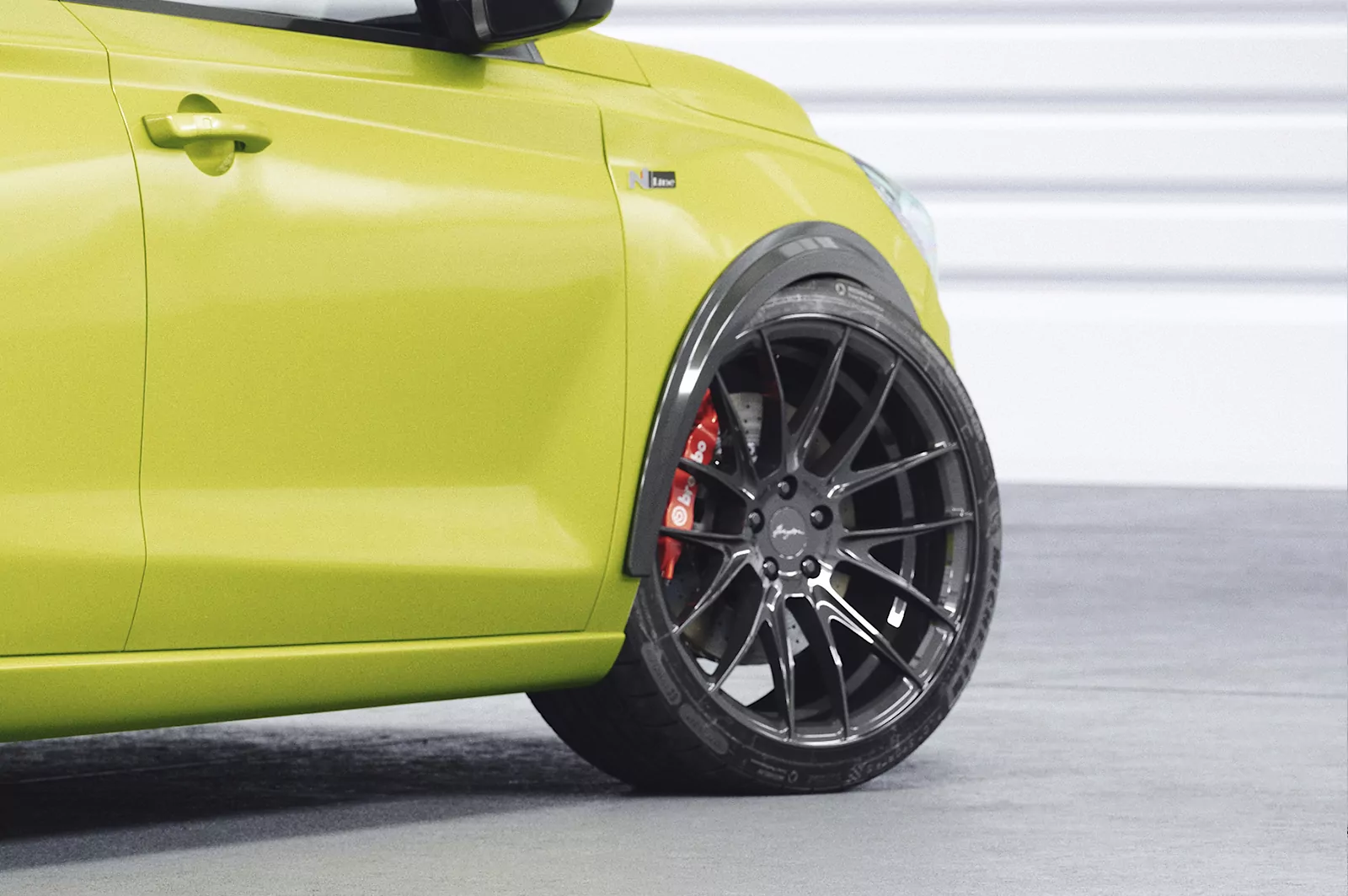 Kotflügelverbreiterung für Hyundai I30 (PD) VB035 Carbon Look Hochglanz