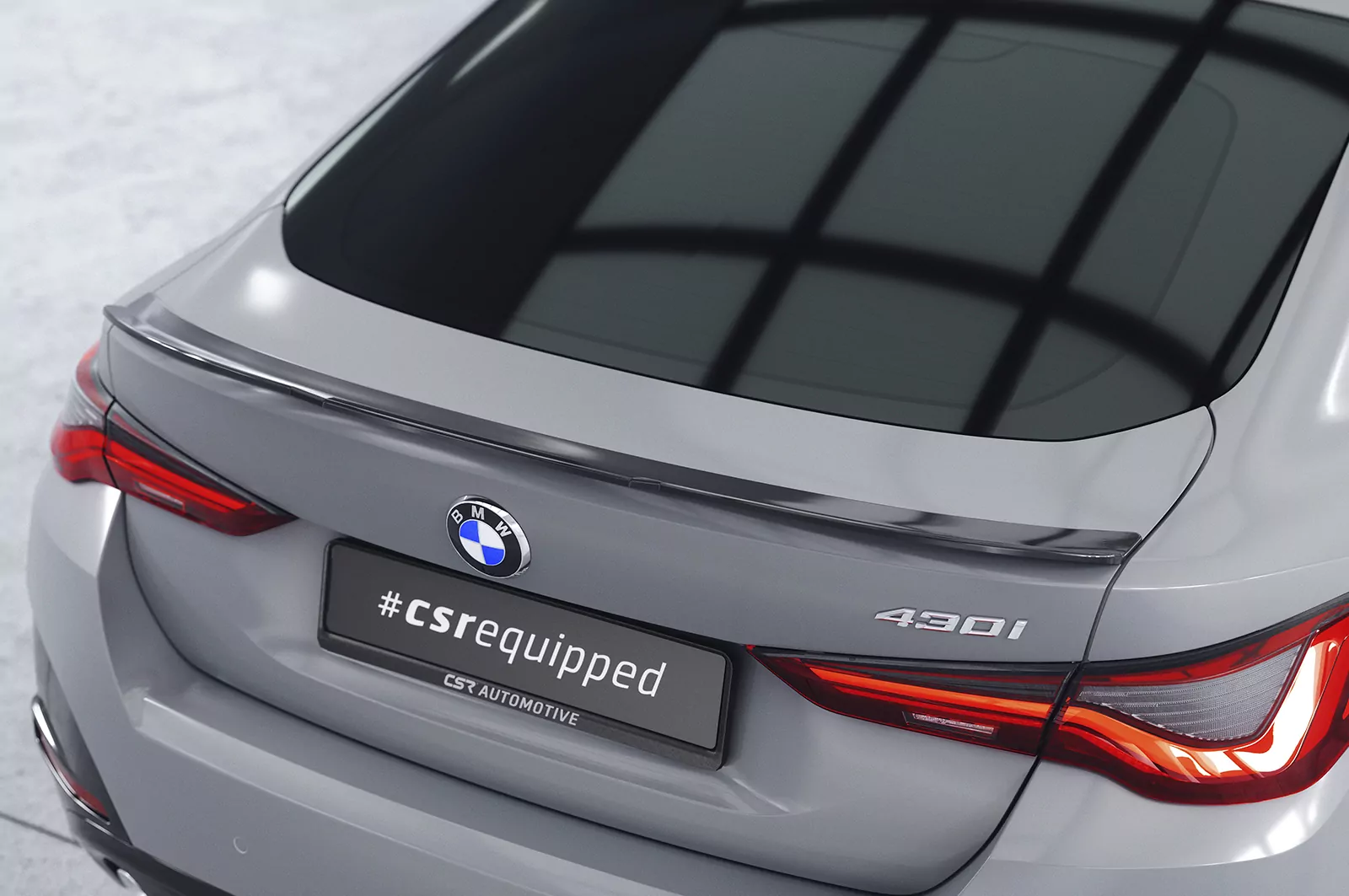 Heckflügel mit ABE für BMW 4er / i4 G26 Gran Coupe HF926 Schwarz Strukturiert