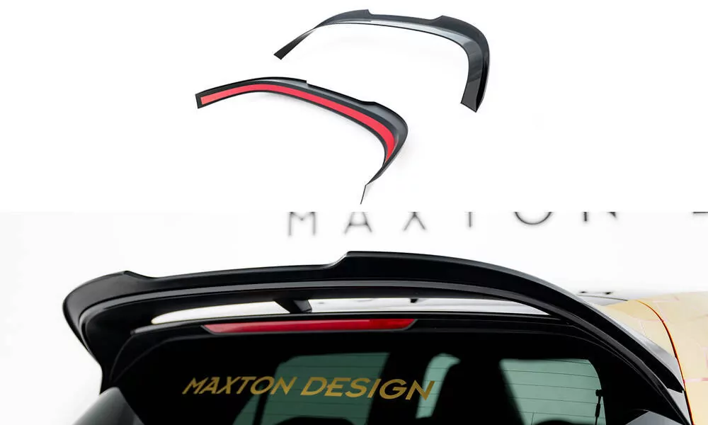 Spoiler CAP V.2 Für Volkswagen Golf  R-Performance / GTI Clubsport Mk8 Schwarz Hochglanz