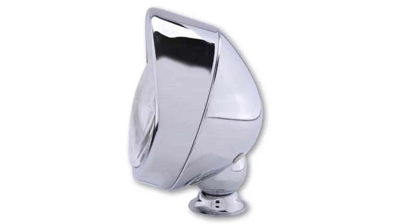 - Kein Hersteller - Fernscheinwerfer 90mm mit Visier, chrom, H3 E-geprüft