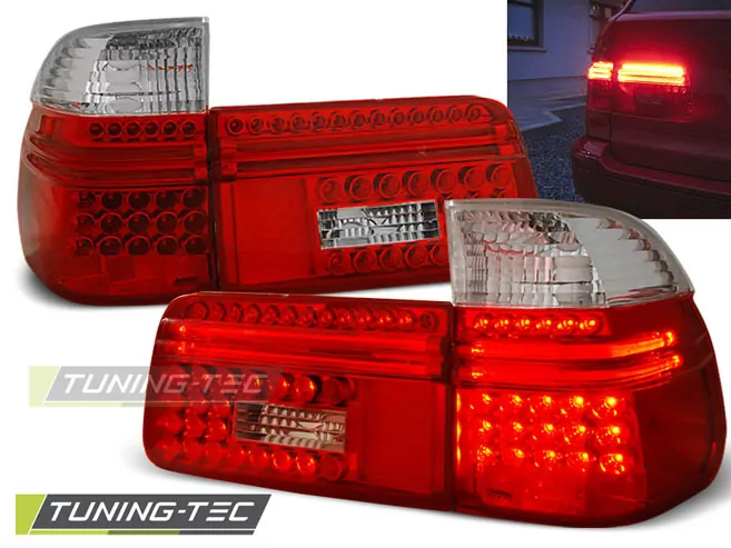 Led Tail Lights Red White Fits Bmw E39 97-08.00 Touring