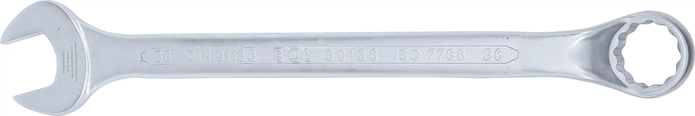 Maul-Ringschlüssel, gekröpft | SW 36 mm