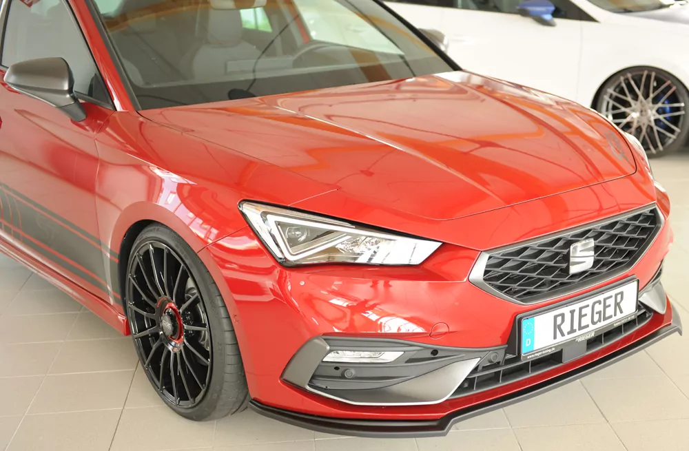 Rieger Spoilerschwert matt schwarz für Seat Leon (KL) 5-tür. (Schrägheck) 04.20-