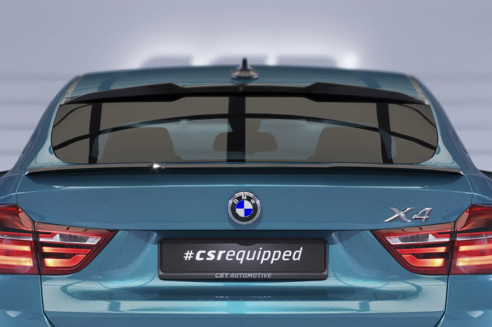 Heckflügel mit ABE für BMW X4 (F26) HF711 Strukturiert (schwarz matt)