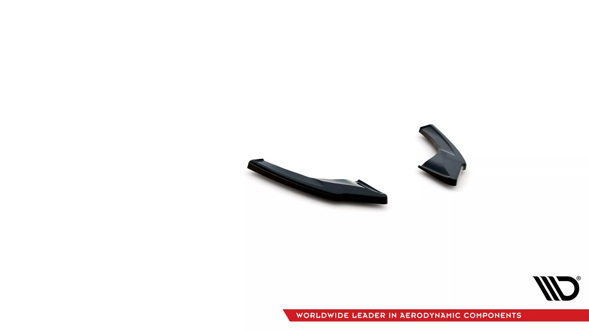 Heck Ansatz Flaps Diffusor V.2 Für Volkswagen Golf GTI Clubsport Mk8 Facelift Schwarz Hochglanz