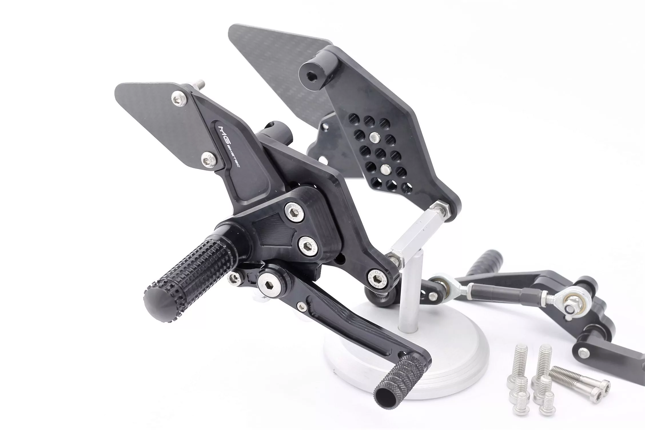 MG Biketec Sportfussrastenanlage / Rastenanlage / Fußrastenanlage mit ABE, gültig in D - A - CH für KTM 690 Duke ab 2016