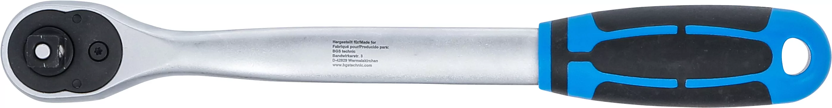 Umschaltknarre | extra lang | Abtrieb Außenvierkant 10 mm (3/8") | 254 mm