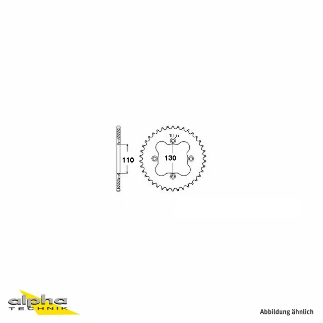 EK-Chain Kettensatz 520DEX für Honda TRX400 Sportrax Modelljahr 1997-1998