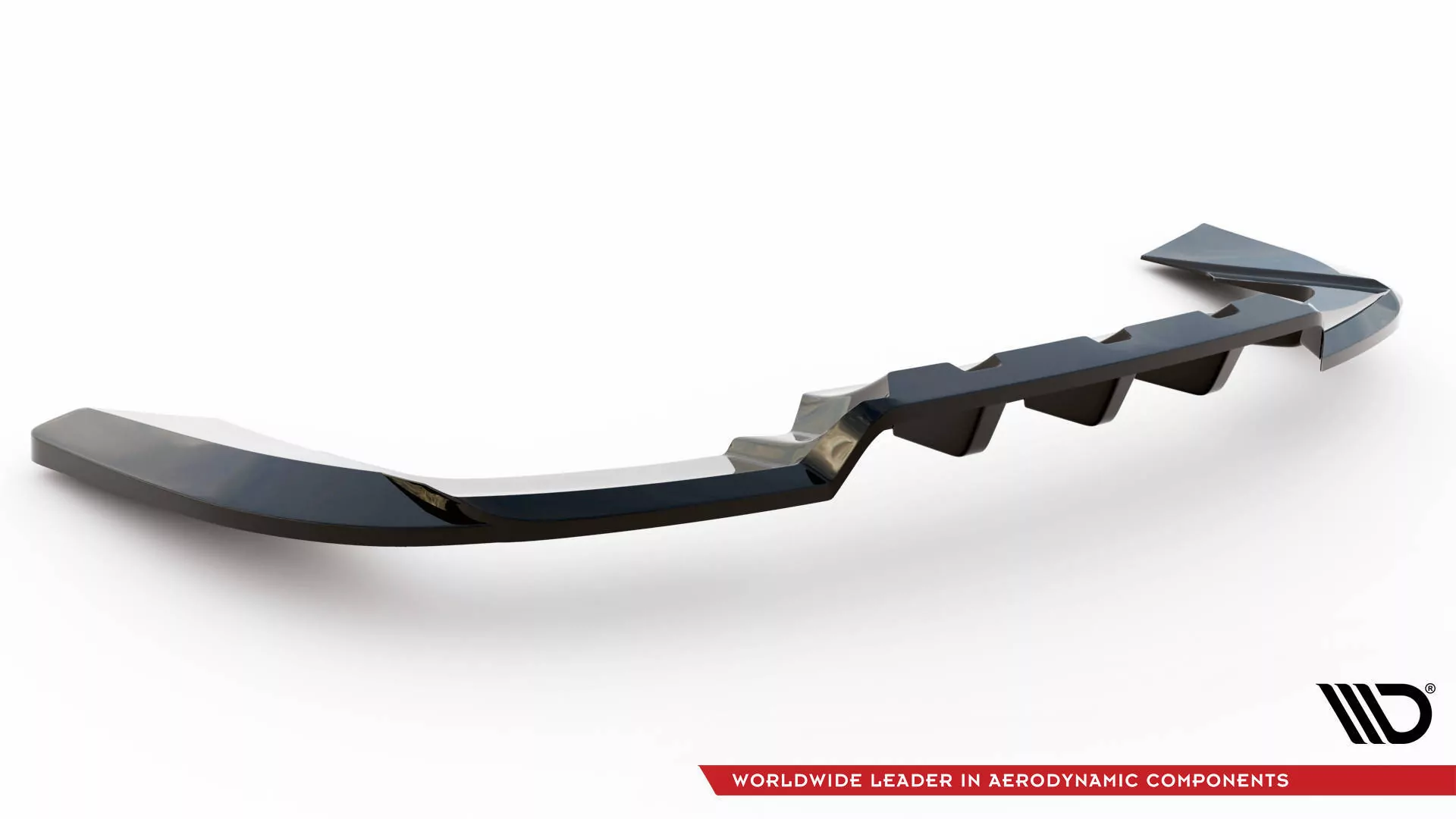 Hinten Splitter (mit Einem Vertikalem Balken) Land Rover Range Rover Sport SVR Mk2 Schwarz Hochglanz