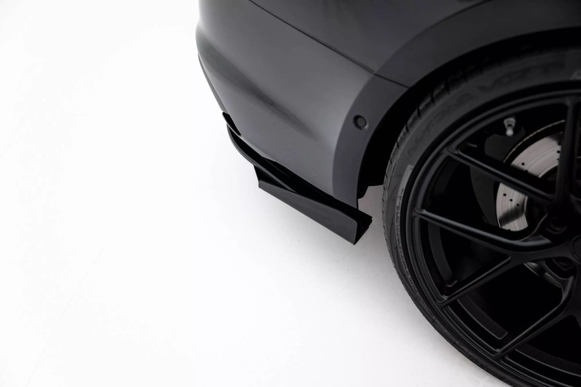 Street Pro Heck Ansatz Flaps Diffusor +Flaps Für Ford Audi RS5 Sportback F5 Schwarz Hochglanz