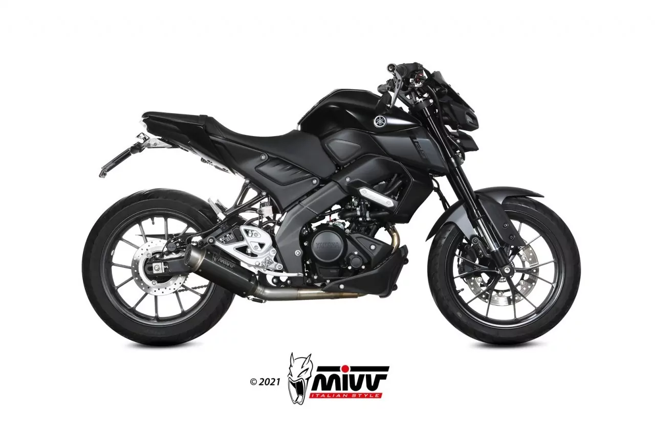 MIVV GPPro Edelstahl Schwarz YAMAHA MT 125 21-23 - YZF-R 125 19-23