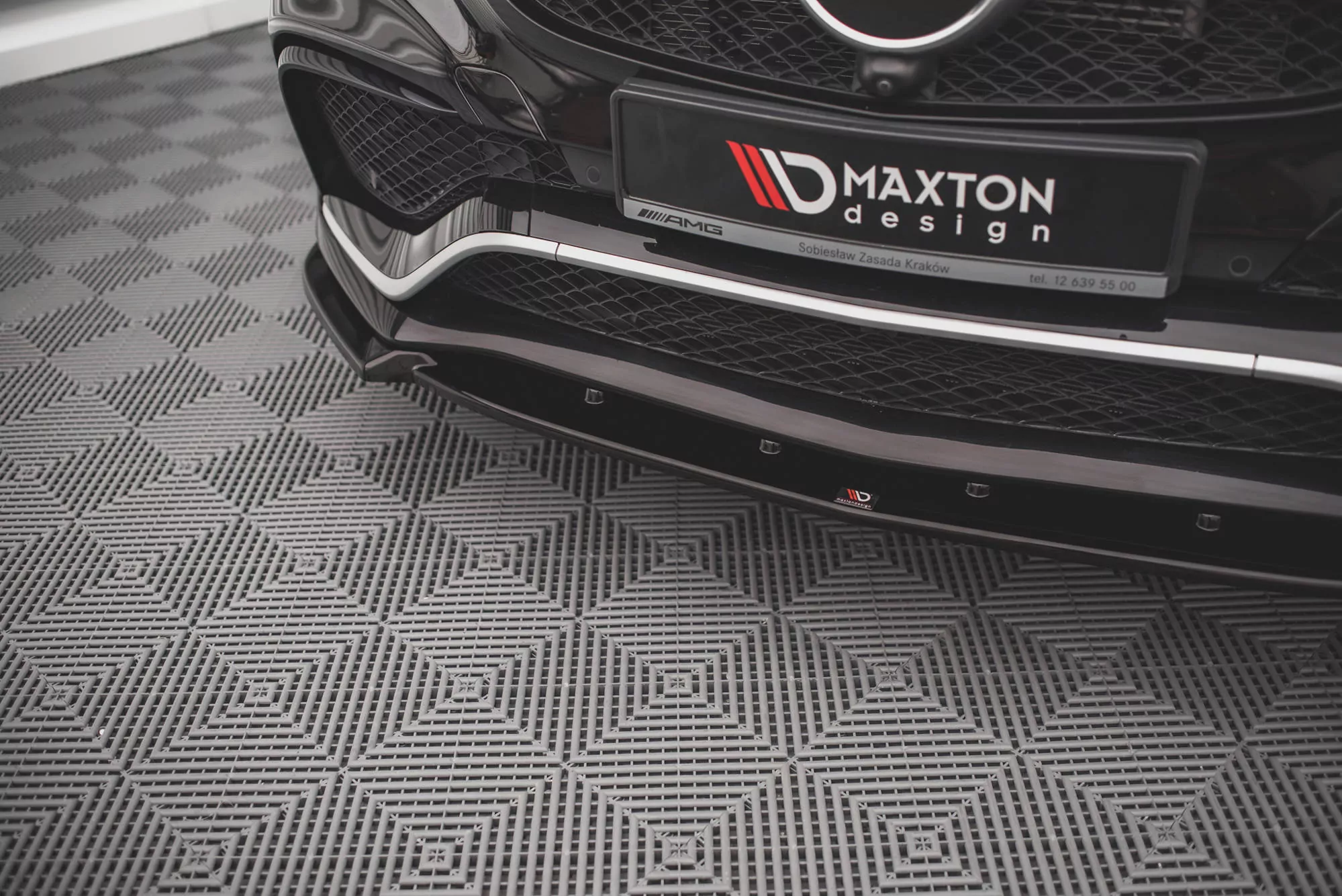 Front Ansatz V.1 Für Mercedes-Benz GLE Coupe / SUV 63 AMG C292 / W166 Schwarz Hochglanz