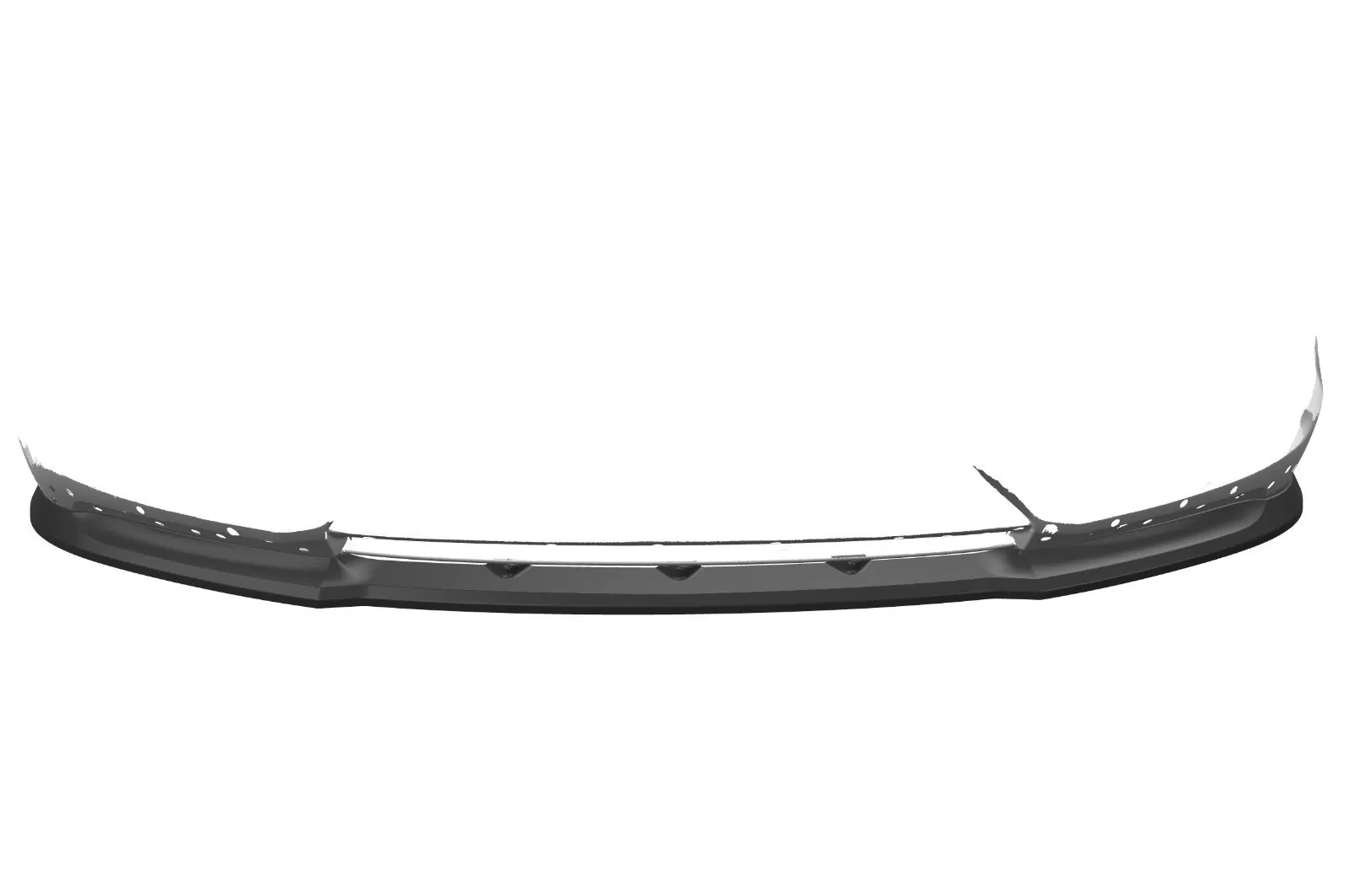 Cup-Spoilerlippe mit ABE für BMW 1er F20/F21 LCI CSL473-M Carbon Look (matt)