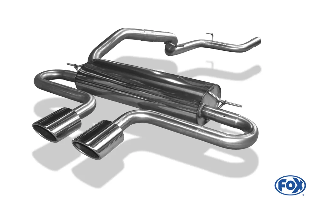 Ford Focus III ST Turnier Diesel  Endschalldämpfer quer Ausgang mittig - 2x115x85 Typ 32 mittig