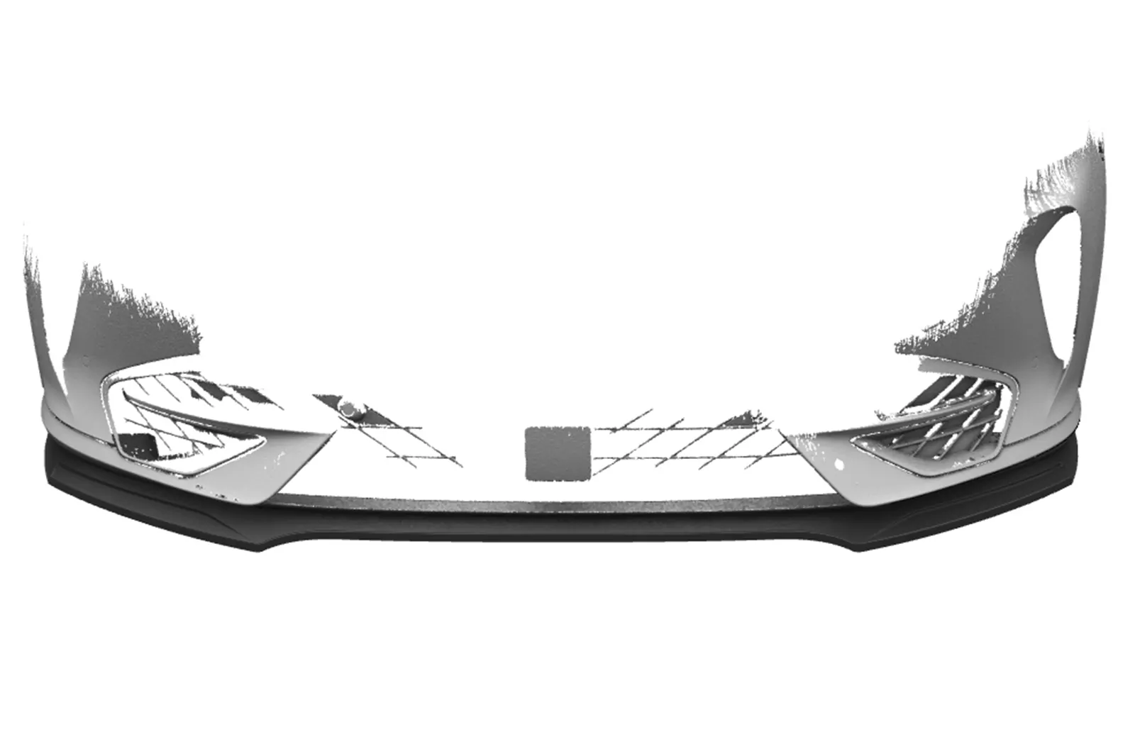 Cup-Spoilerlippe mit ABE für Cupra Formentor CSL541 Schwarz Strukturiert