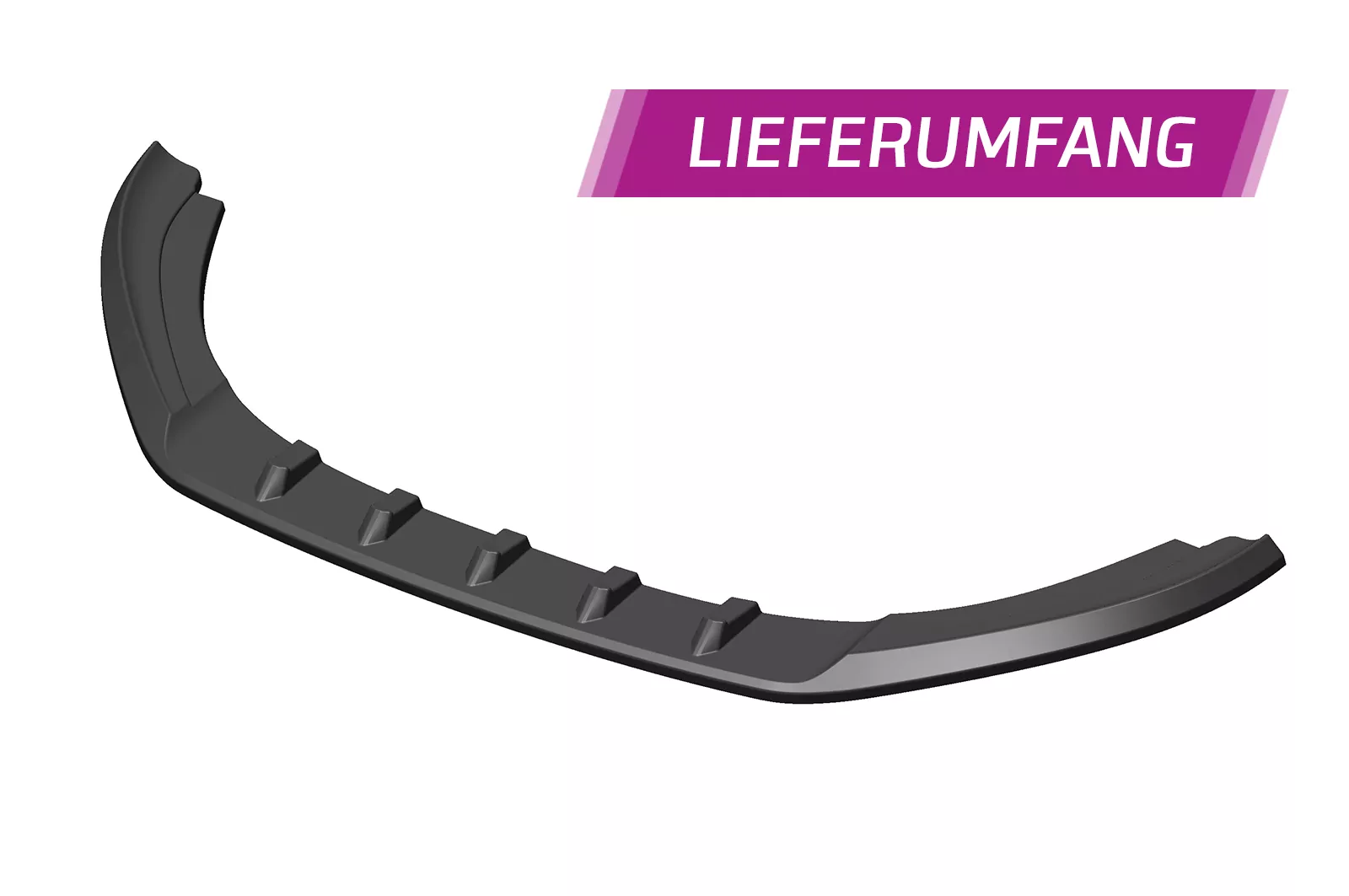 Cup-Spoilerlippe mit ABE für VW Touran I (Typ 1T) CSL398 Strukturiert (schwarz matt)