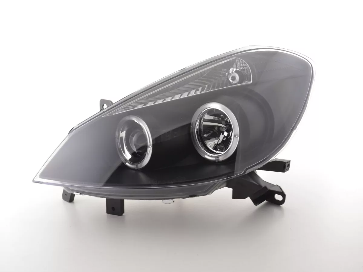 Scheinwerfer Set Renault Clio Typ R Bj. 05- schwarz (Nur für Rechtslenker)