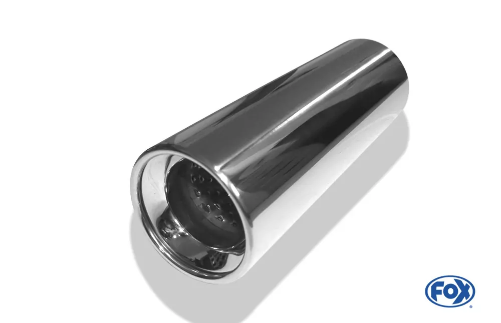 Anschweißendrohr Typ 13  Ø 100 mm / Länge: 300 mm  - rund / eingerollt / gerade / mit Absorber