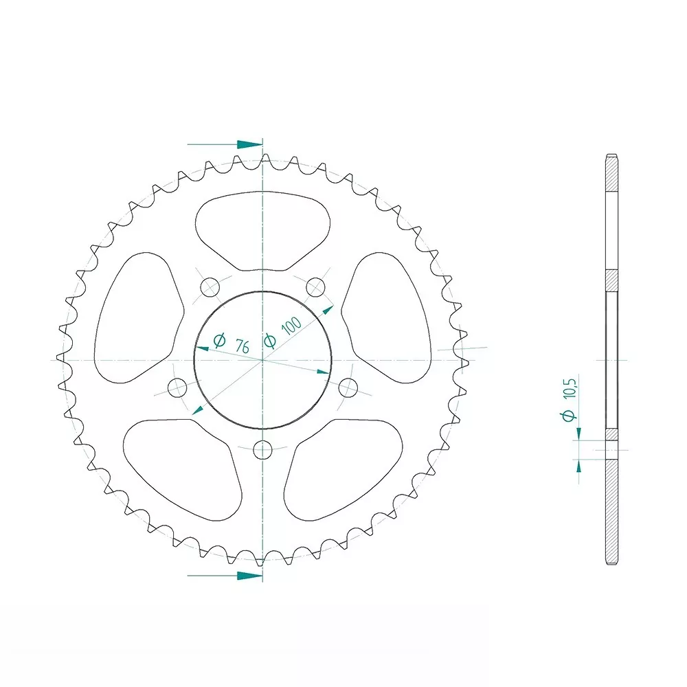 ENUMA Kettensatz 525 HO für Benelli 752S Modelljahr 2018-2023