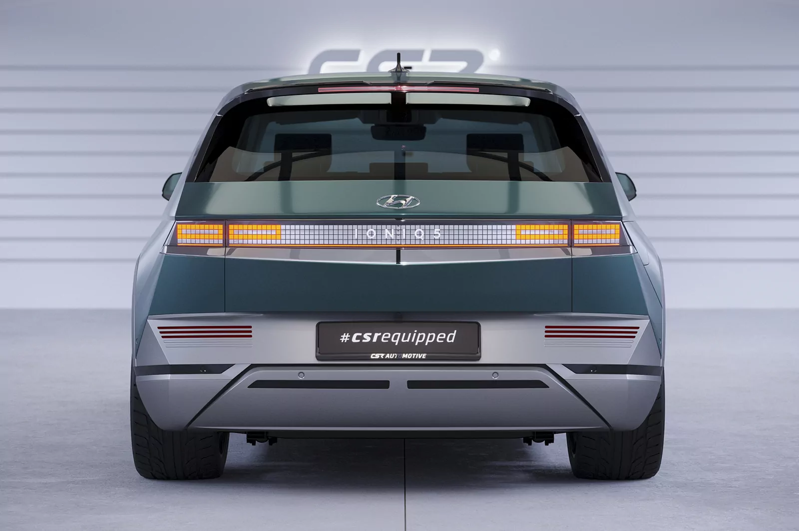 Heckflügel mit ABE für Hyundai Ioniq 5 HF018 Schwarz Strukturiert