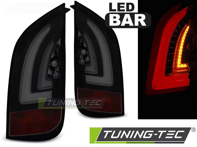 Led Bar Tail Lights Smoke Black Fits Vw Up! 3.11- / Skoda Citigo 12.11- 