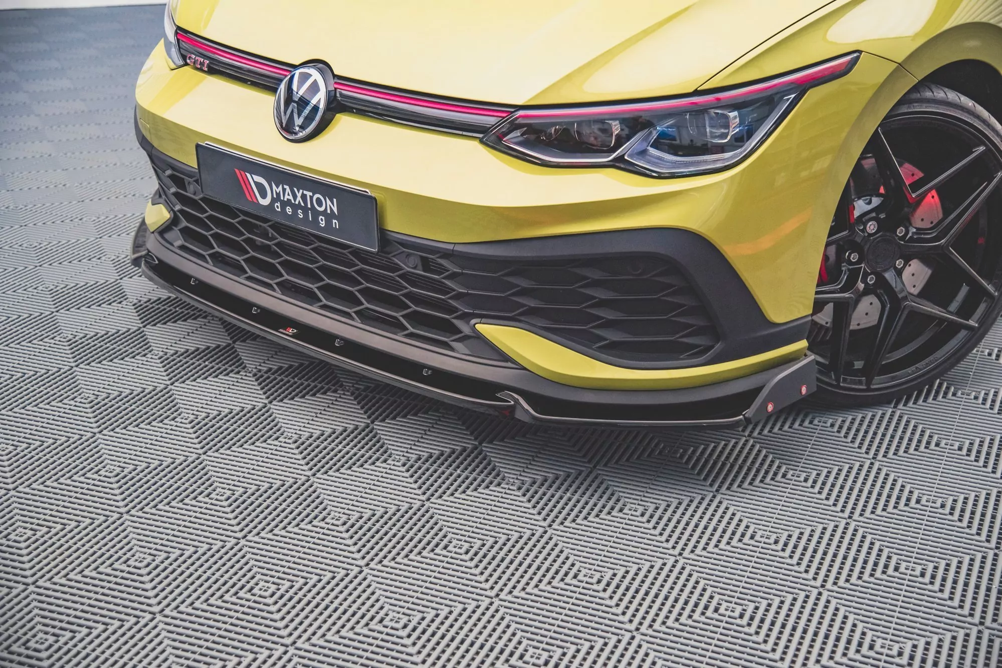 Front Ansatz V.1 +Flaps Für Volkswagen Golf GTI Clubsport Mk8